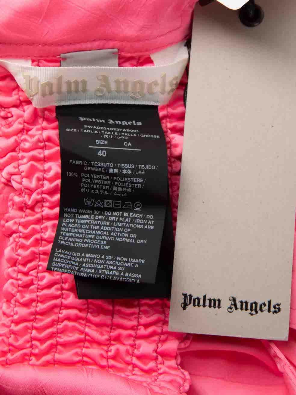 Women's Palm Angels Pink Tied Wrap Cropped Top Size S For Sale