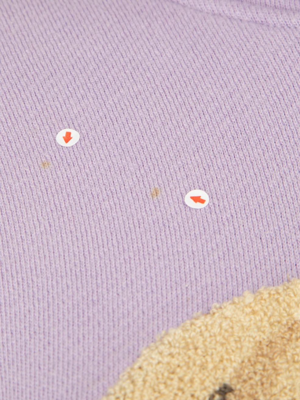 Palm Angels - Sweat à capuche surdimensionné avec motif d'ours violet - Taille S Excellent état - En vente à London, GB