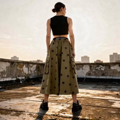 Palm Angels Safari Stars Skirt Size M