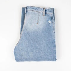 Palm Angels Women's Light Blue Distressed Jeans Size 25
