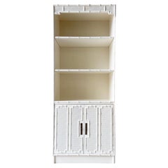 Palm Beach Boho Chic Faux Bamboo Etagere
