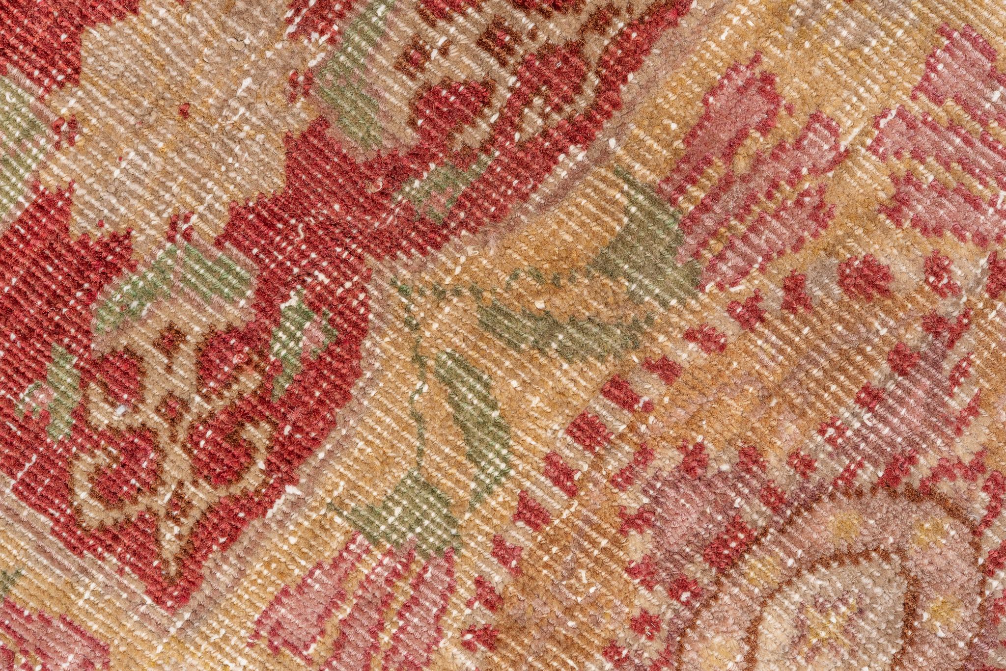 Wool Palm Beach Oushak For Sale