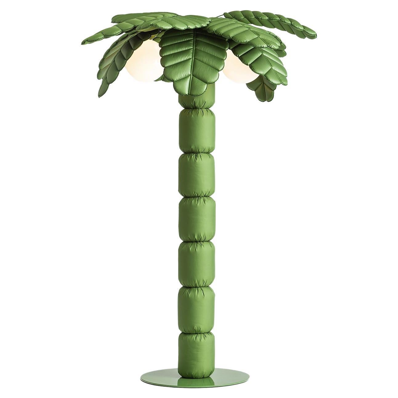 Palm Beach Padded Floor Lamp Green, Pet Therapy by Atelier Biagetti For Sale