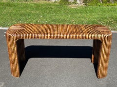 Palm Beach Regency Bamboo Console Table