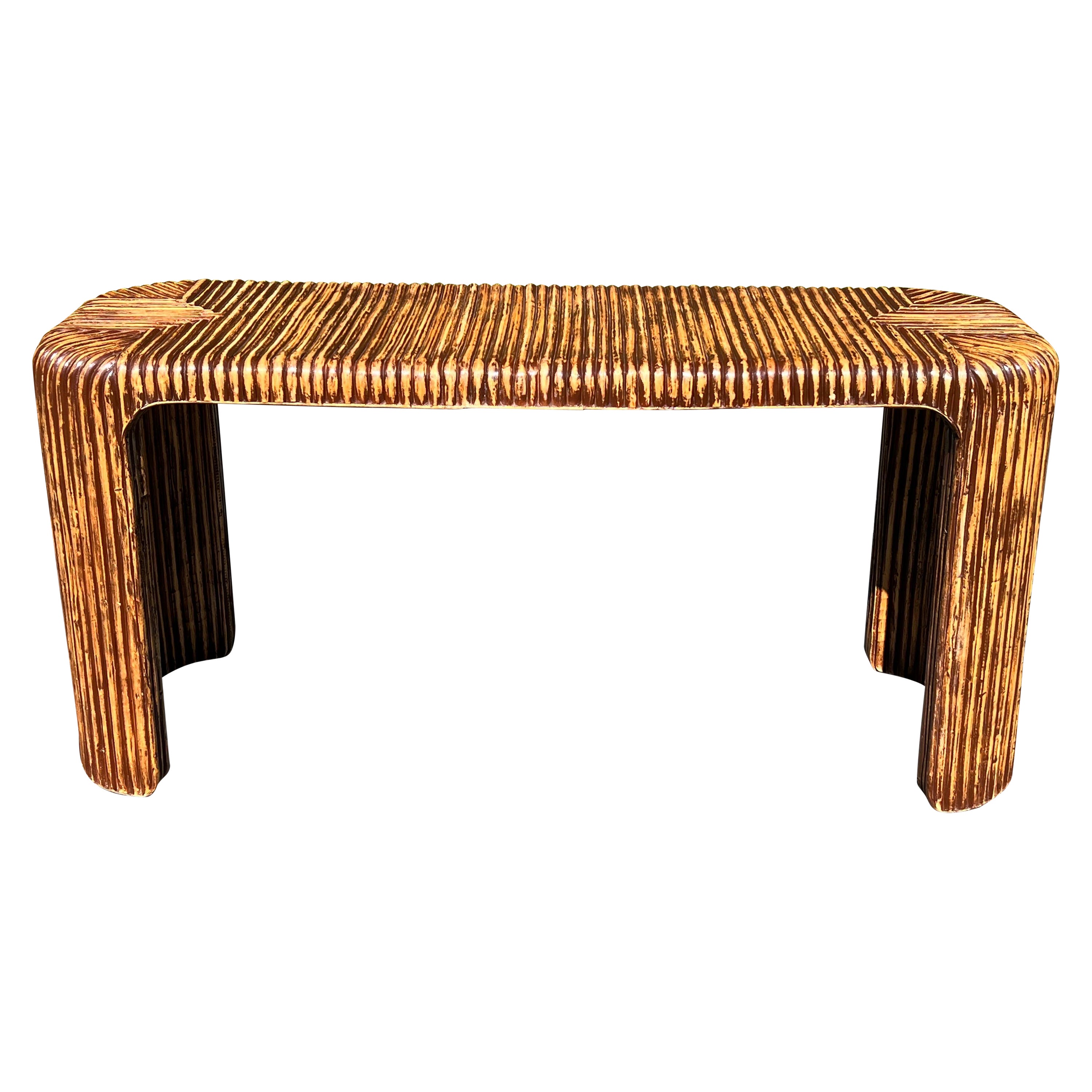 Consola de bambú Palm Beach Regency