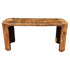 Palm Beach Regency-Konsolentisch aus Bambus