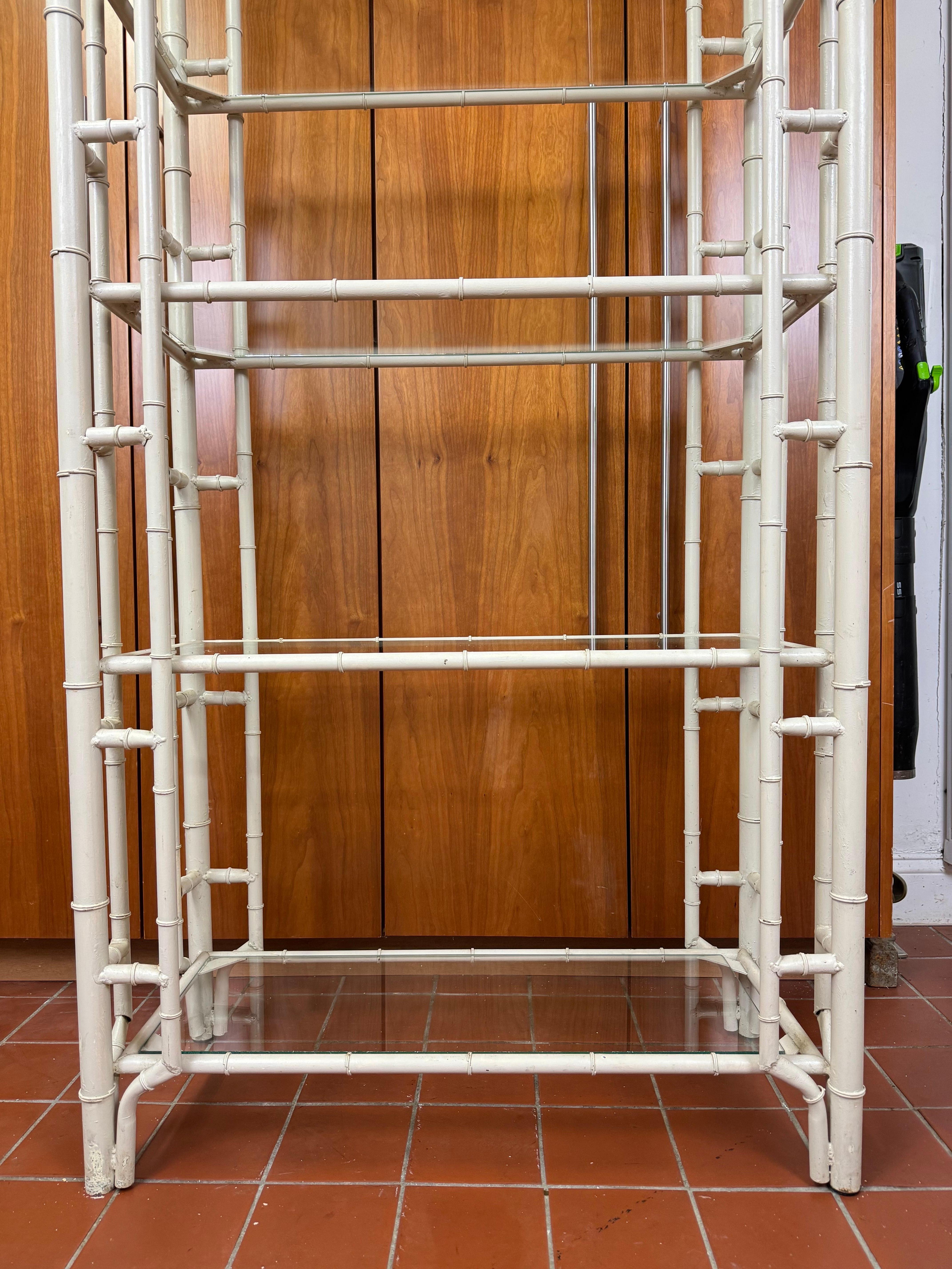 Palm Beach Regency Faux Bamboo Pagoda Etagere 7