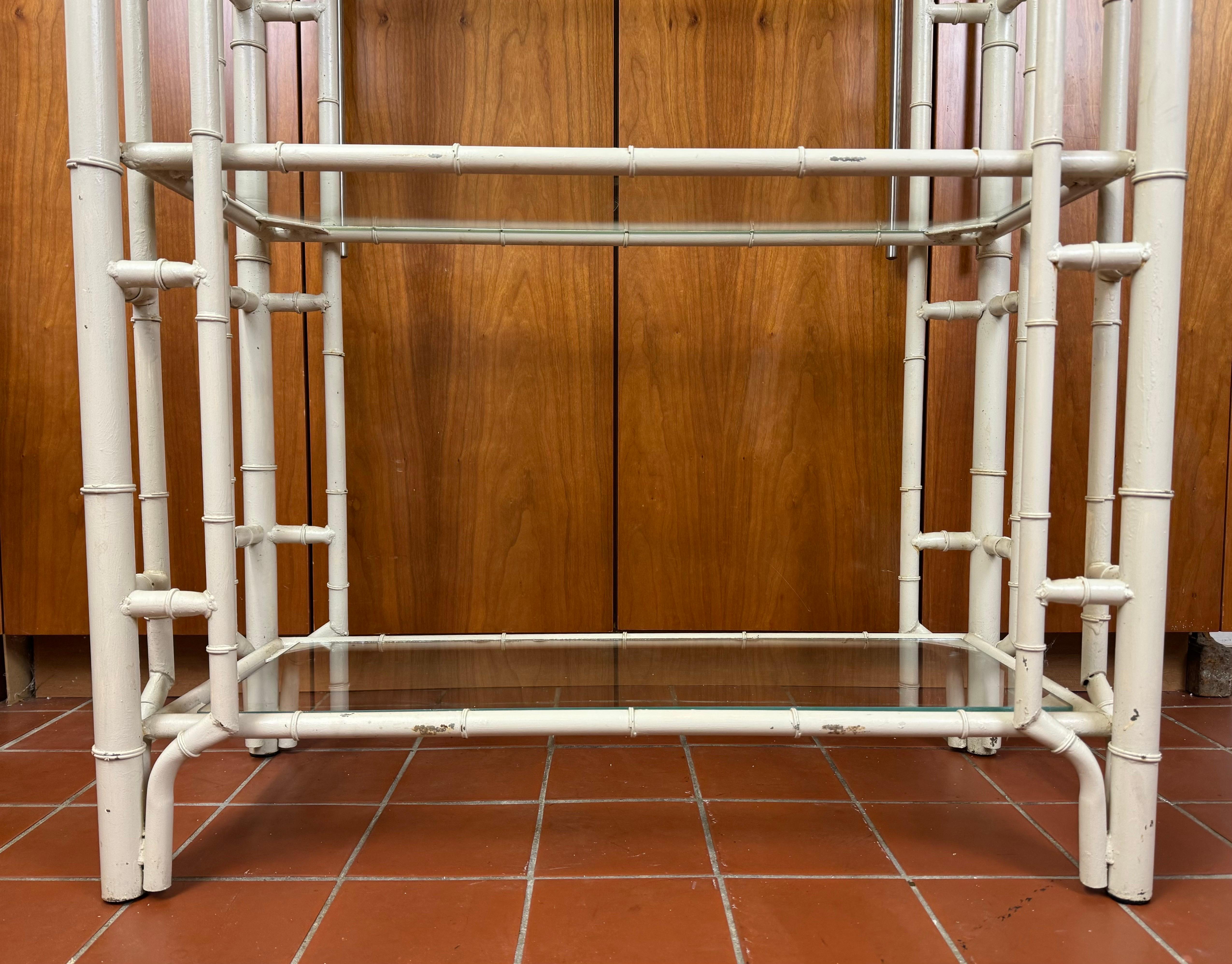 Palm Beach Regency Faux Bamboo Pagoda Etagere 9