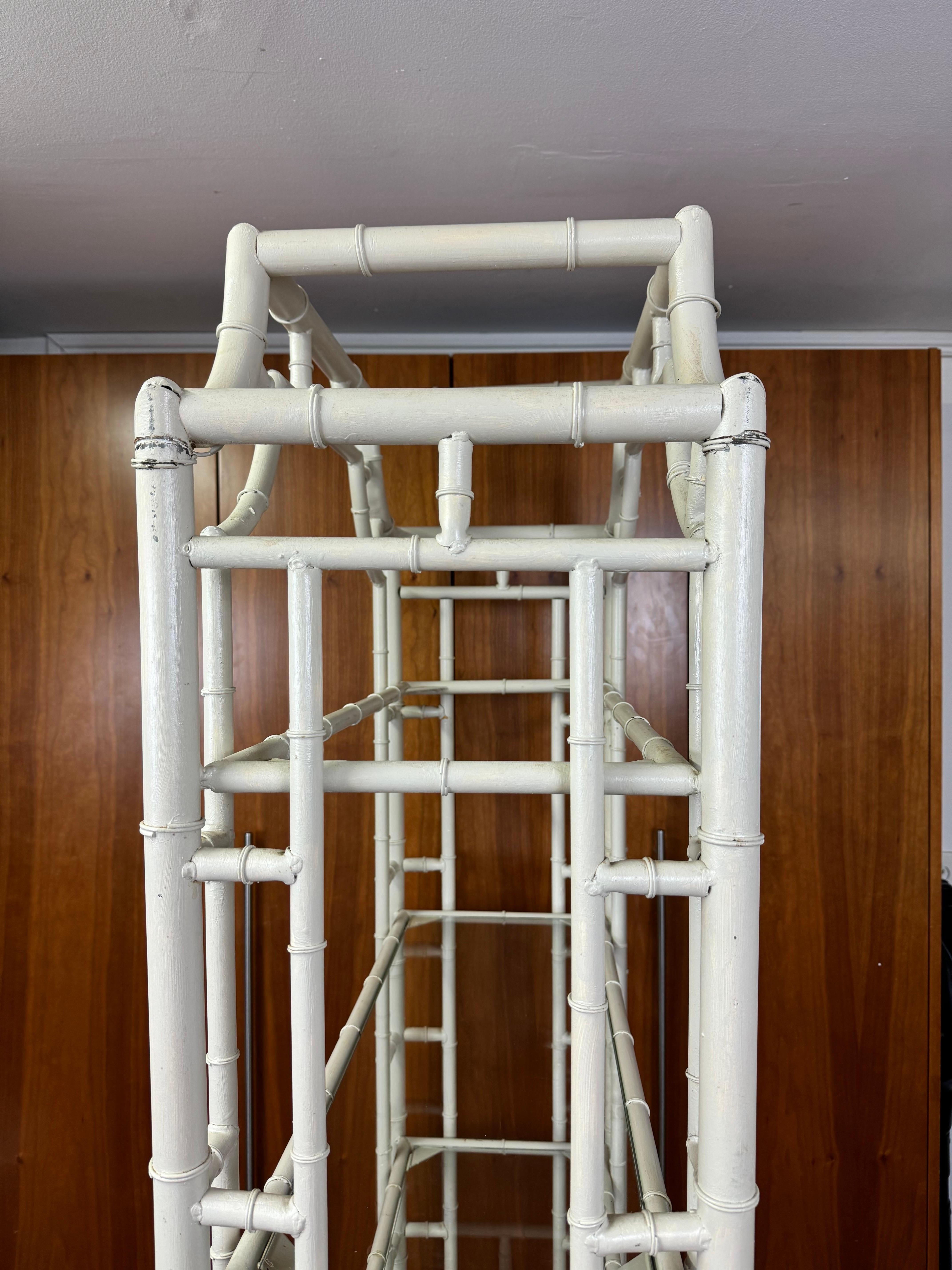 Palm Beach Regency Faux Bamboo Pagoda Etagere 13