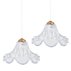 La Murrina. Palm Beach Regency Murano glass pendant lamps, Italy, 1960s