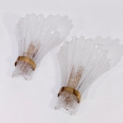 Palm Beach Regency Murano glass wall lights by Carl Fagerlund, Sweden, 1960s