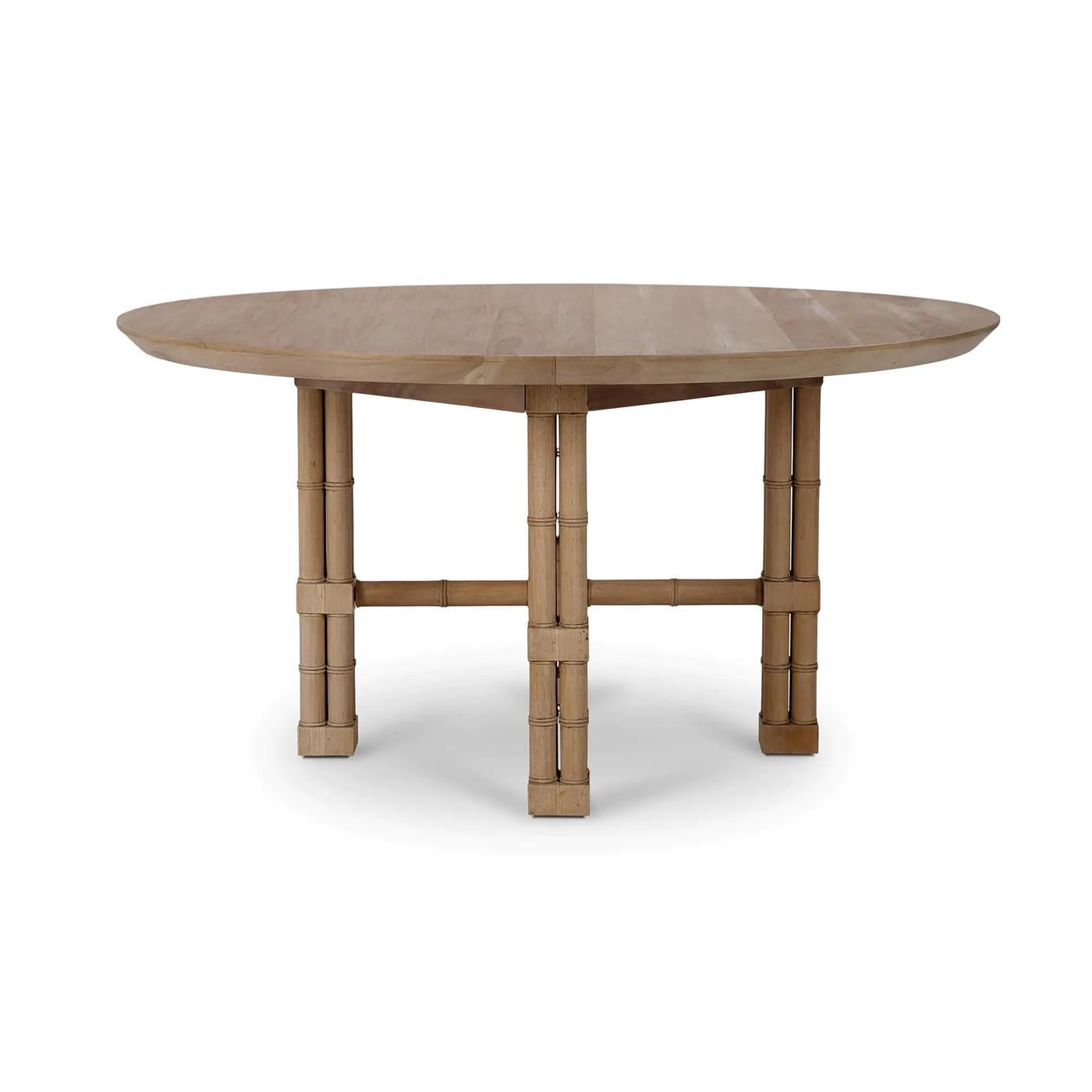 Palm Beach Regency Round Dining Table In New Condition For Sale In Westwood, NJ