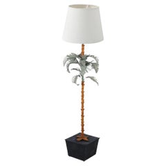 Palm Beach Regency Style Palm Floor Lamp