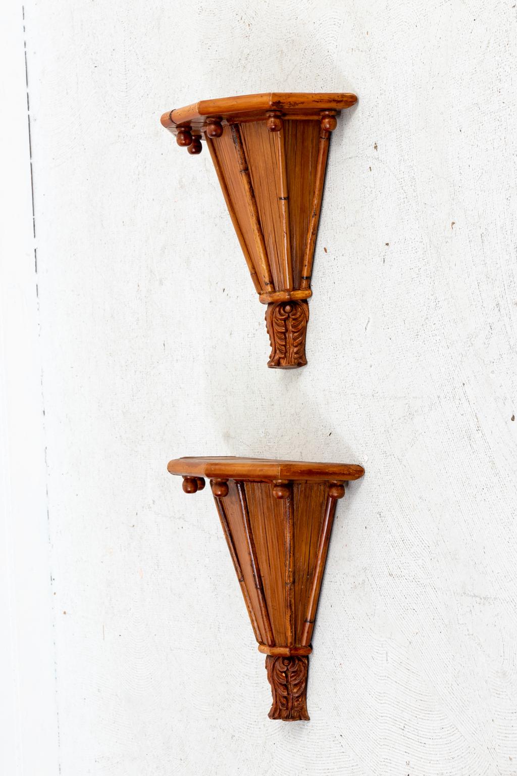 Palm Beach Regency Style Wall Brackets In Good Condition In Stamford, CT