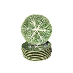 Palm Beach Style Cabbage or Lettuce Tableware Set Bordallo Pinheiro, Portugal