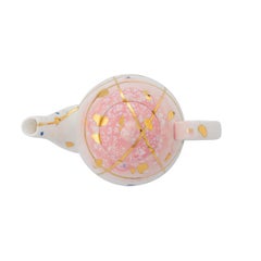 Palm Beach Teapot Hand Painted Gold