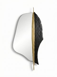 Palm Brass Wall Mirror by MAEVE