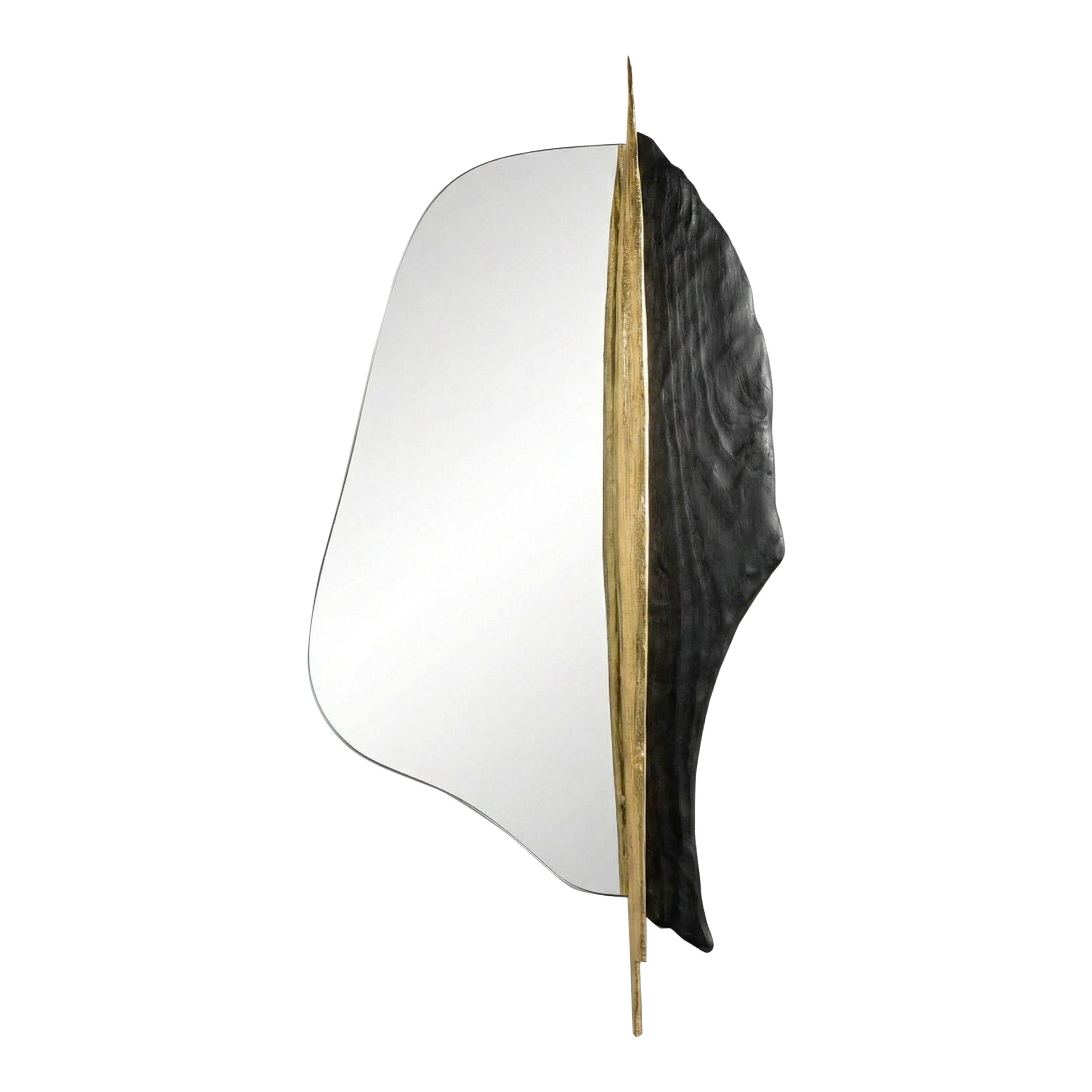 Palm Brass Wall Mirror by MAEVE