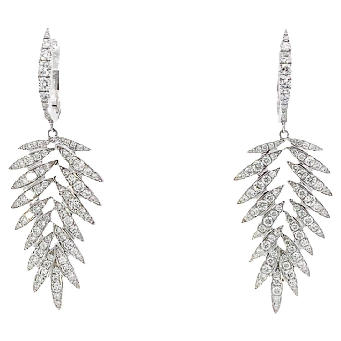 Maurice Fine Jewelry - Palm Diamond Leaf Earrings