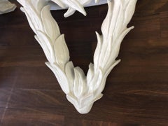 Palm Frawn Sculptural Wall Shelves After Serge Roche