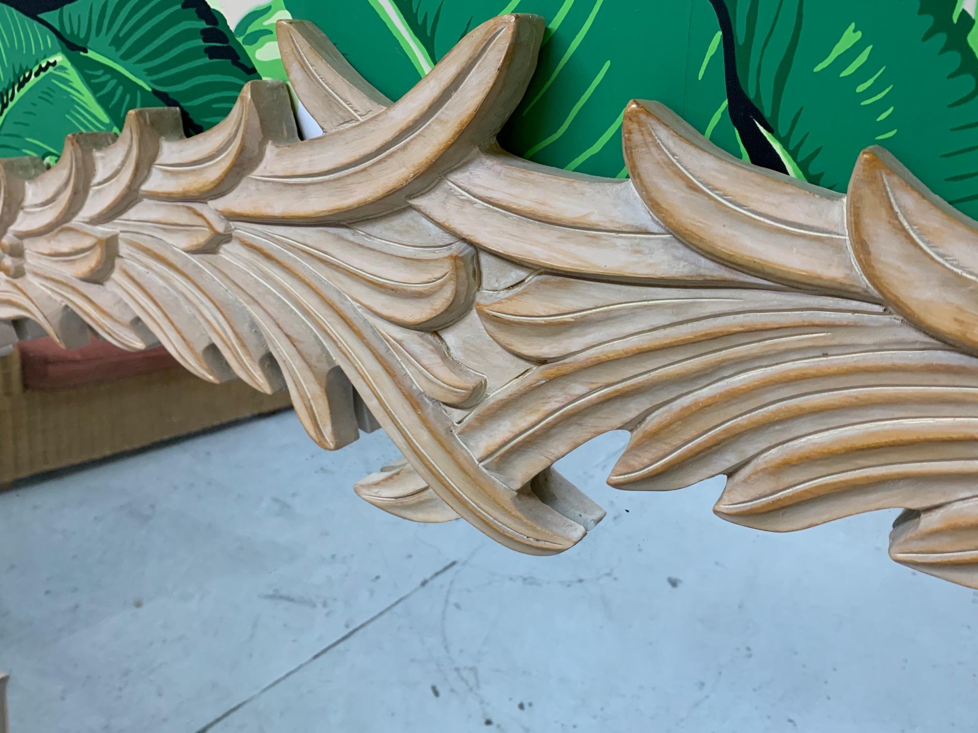 Palm Frond Wall Mirror Attributed to Serge Roche In Good Condition In Jacksonville, FL