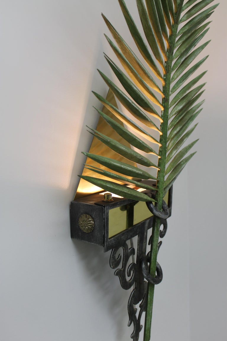Palm Frond Wall Sconce at 1stDibs