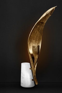 Palm Gold Aluminium Floor Lamp by MAEVE