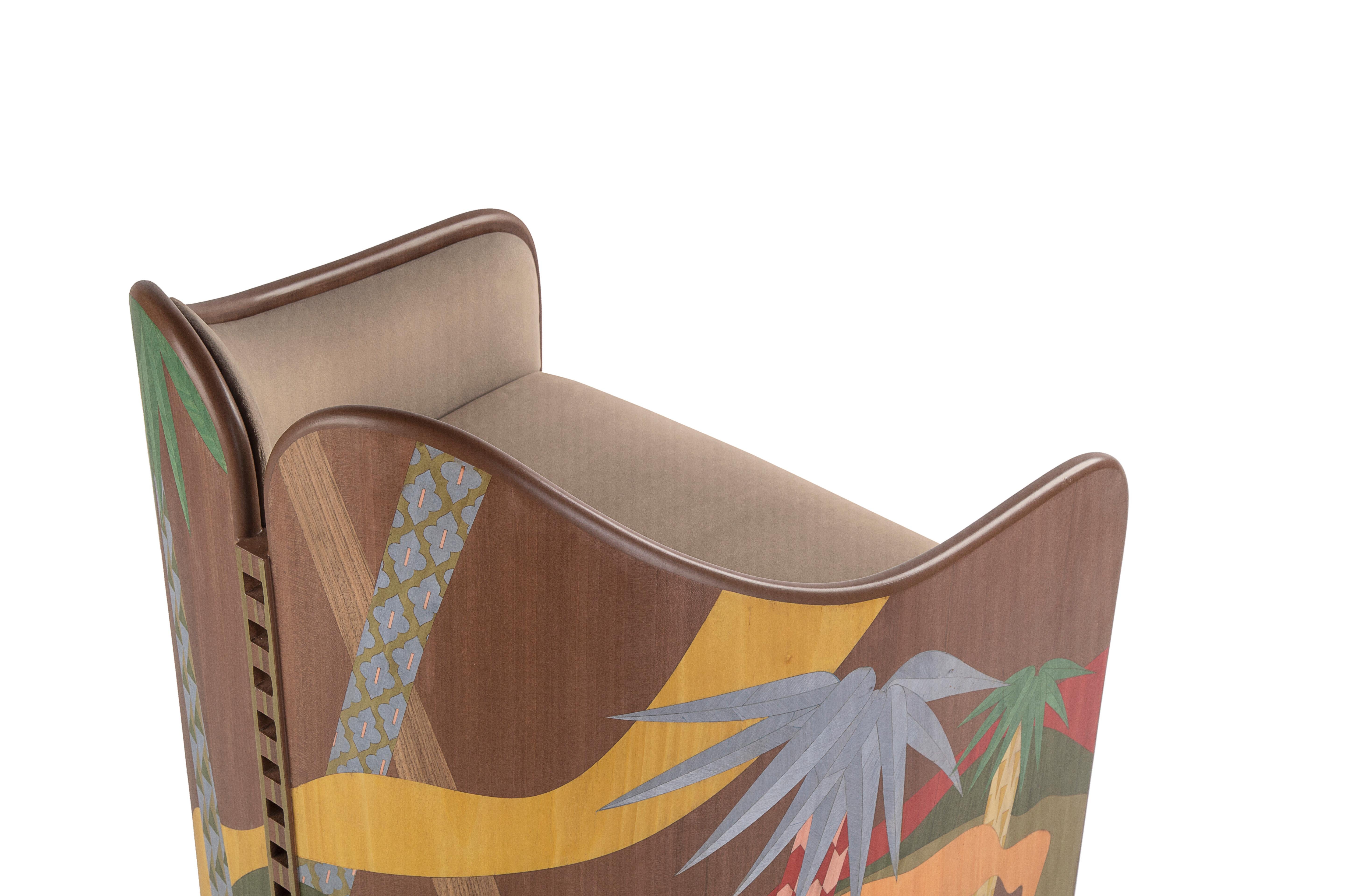 Palm-inspired Statement Armchair In New Condition For Sale In Cairo, EG