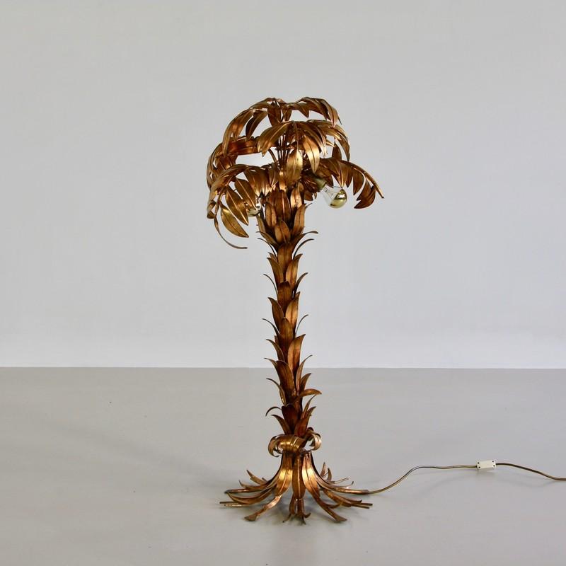 Hollywood Regency Palm Lamp by Hans Kögel