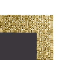 Palm Leaf Photo Frame in Gilded Metal.