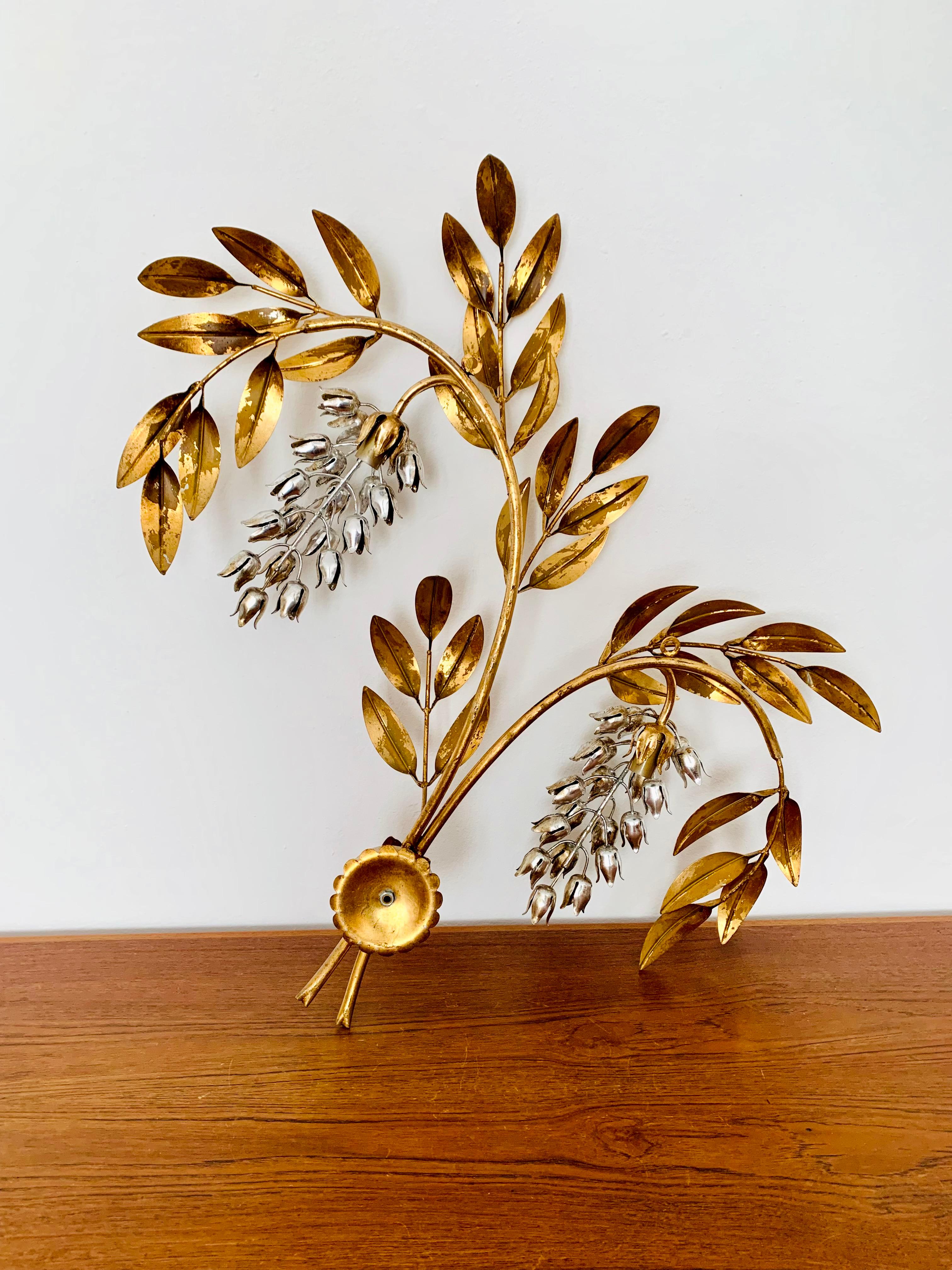 Palm Leaf Wall Lamp by Hans Kögl For Sale 5
