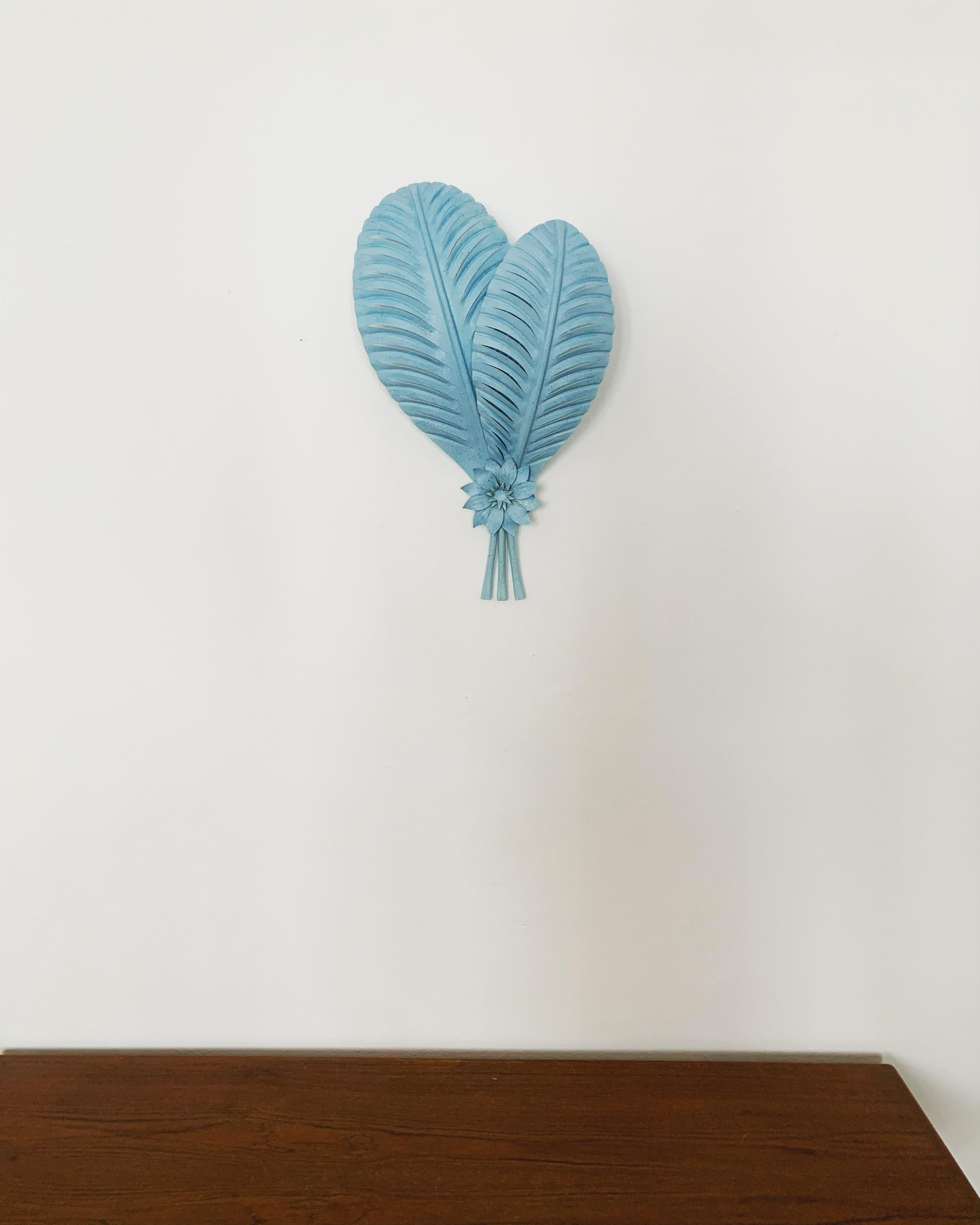 Italiano Lampada da parete Palm Leaf di Hans Kögl in vendita