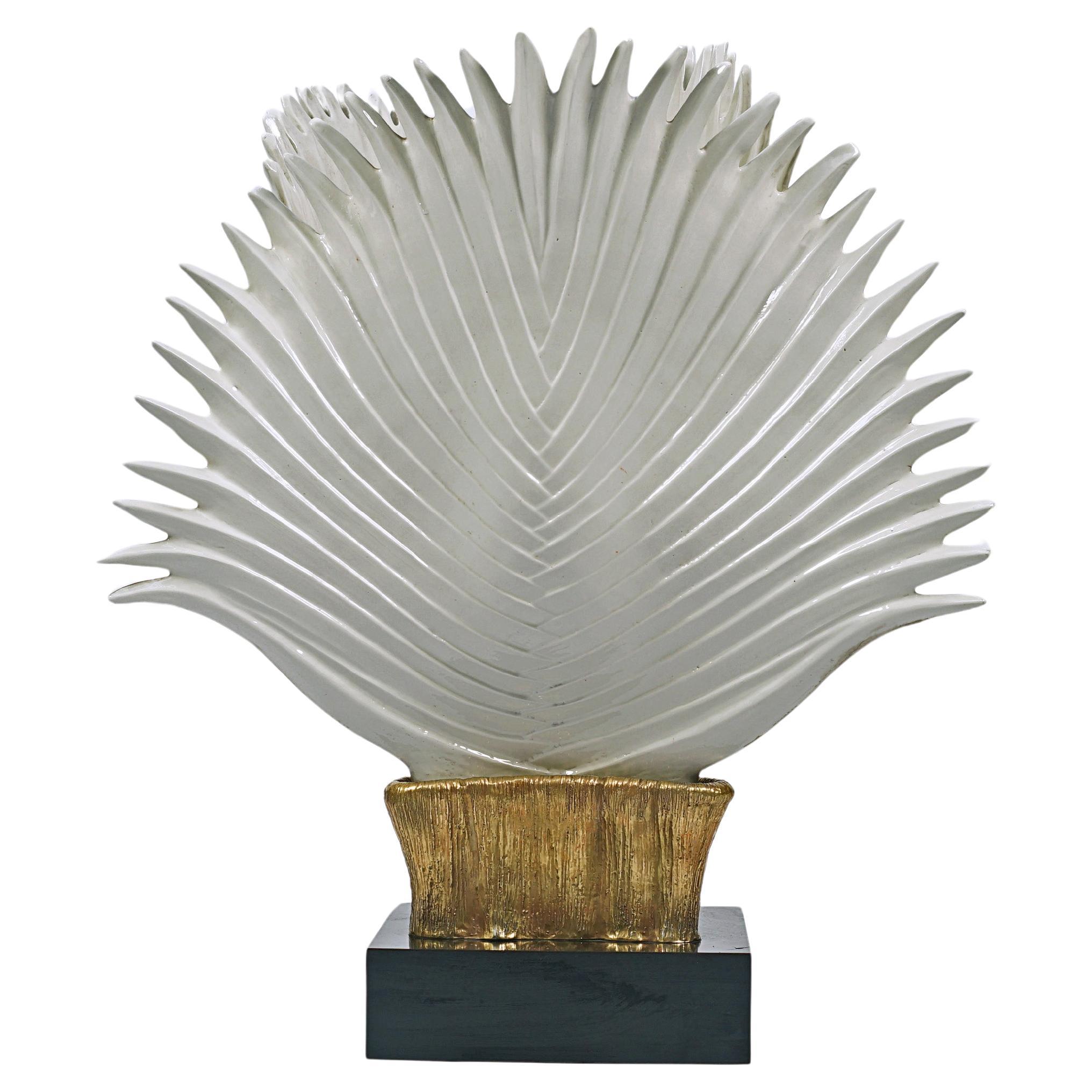 Palmenblätter design tischlampe von Giulia Mangani im Angebot