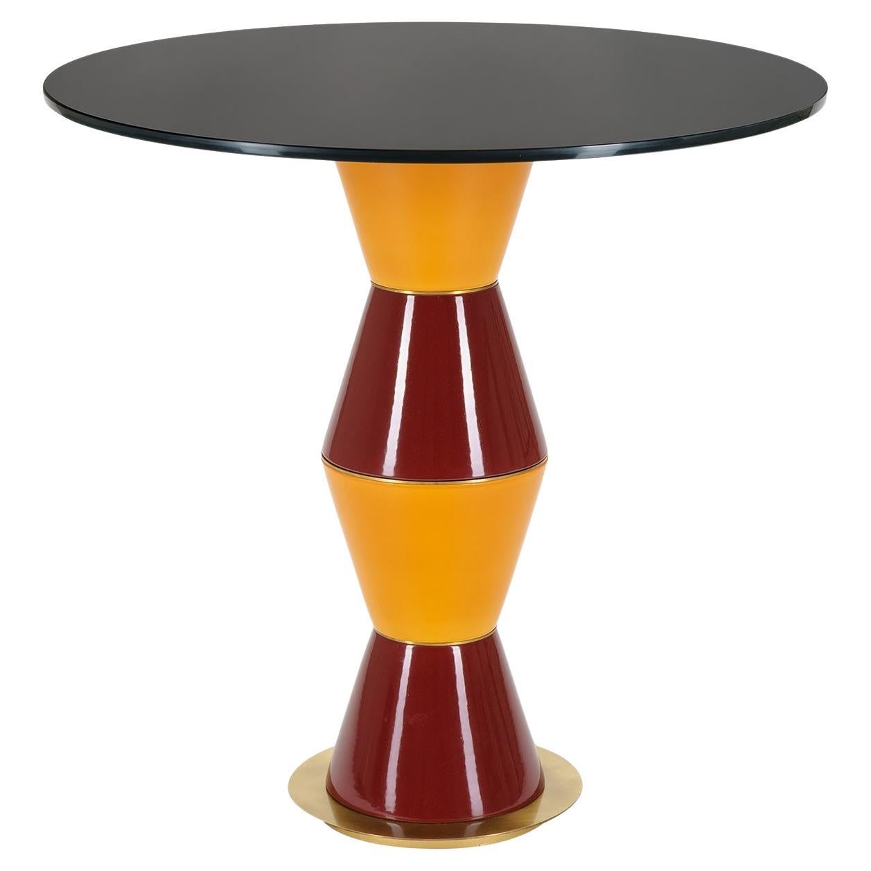 Palm Medium Round Side Table For Sale