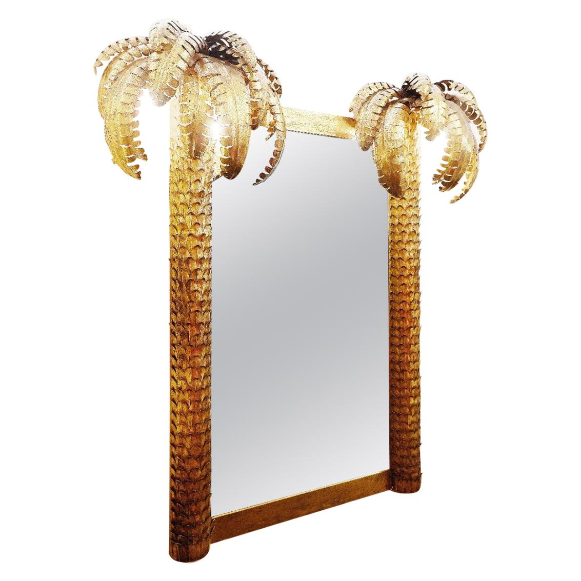 Palm Mirror in Style of "Maison Jansen"