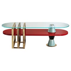 Palm Oval Coffee Table by Marioni