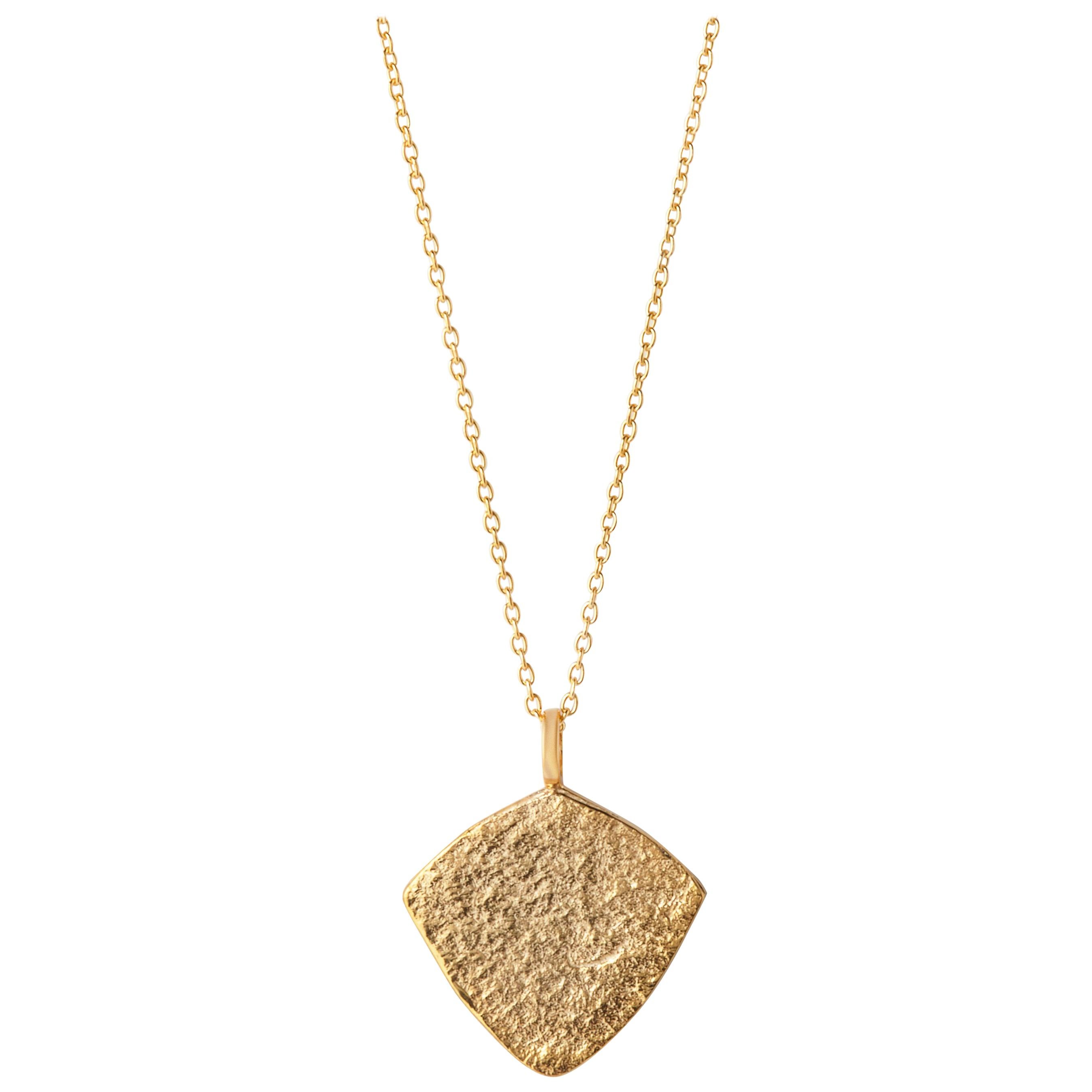Collar Colgante de Palma en Oro de 9 Kilates de Allison Bryan