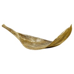 Hand-Crafted Aluminum Palm Tray, Organic Modern Design from Portugal