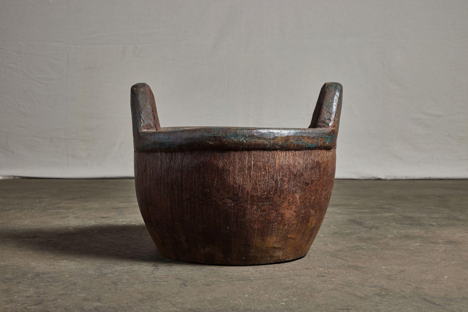 19th Century Palm Pot with Handles