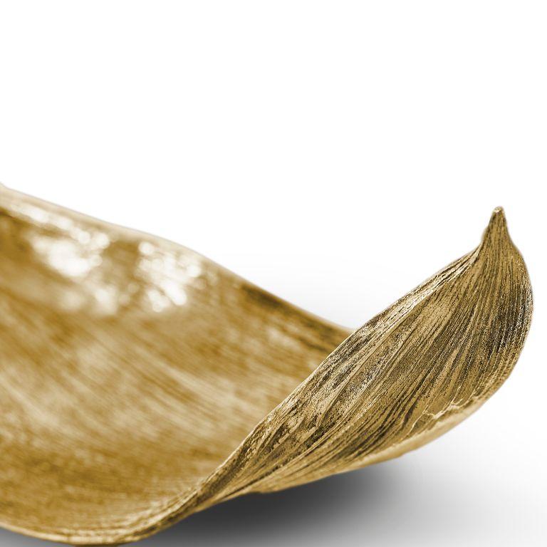 Portugais Palm - Plateau poli sculptural avec design/One naturel en vente