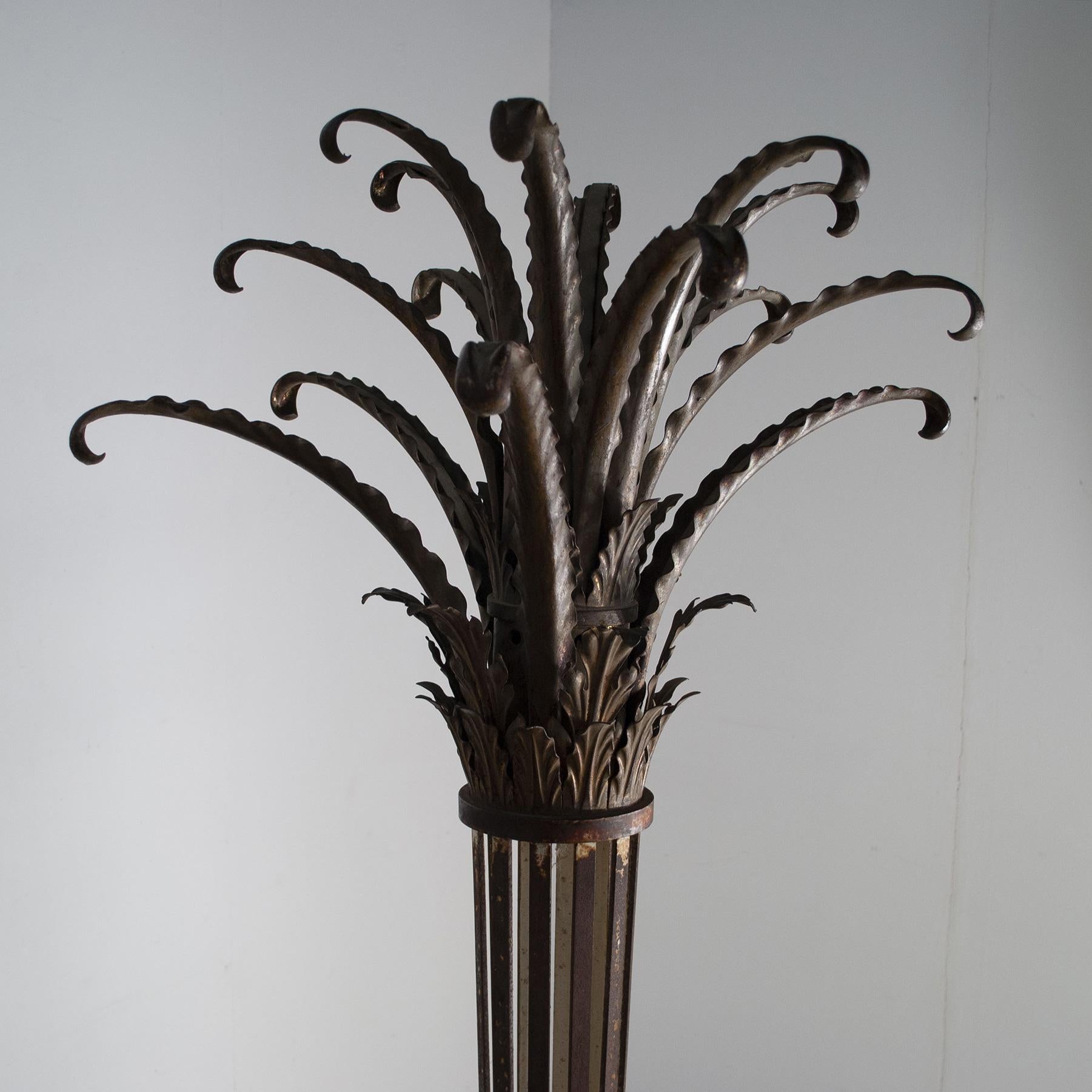 French Palm-Shaped Liberty Floor Lamp For Sale