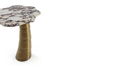 Tavolino Palm, Calacatta Viola e Ottone, InsidherLand di Joana Santos Barbosa