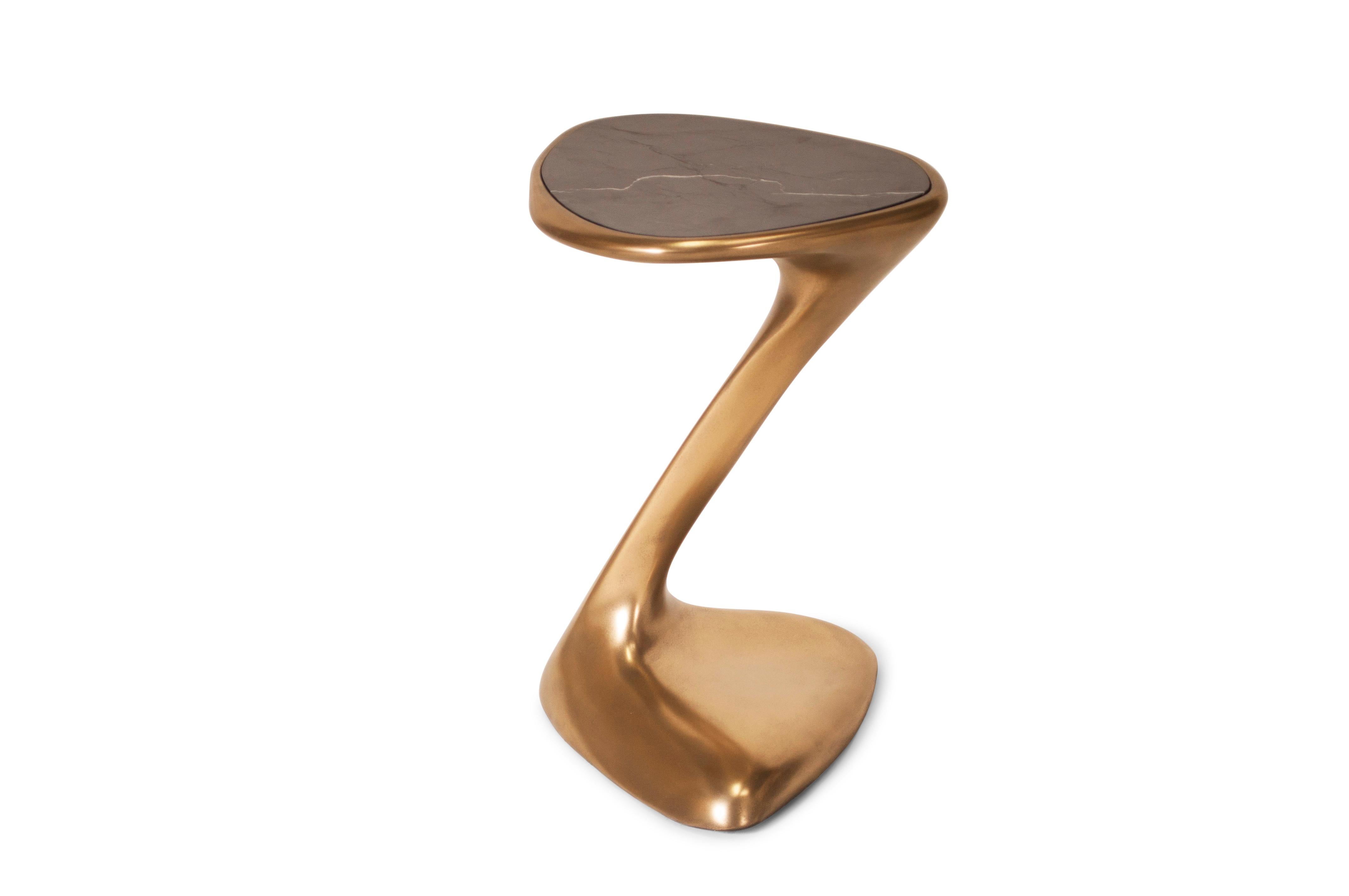 marble side table gold
