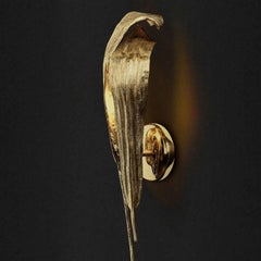 Palm Small — Handcrafted Wall Lamp in Polished Brass