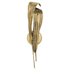 Palm Small — Handcrafted Wall Lamp in Polished Brass