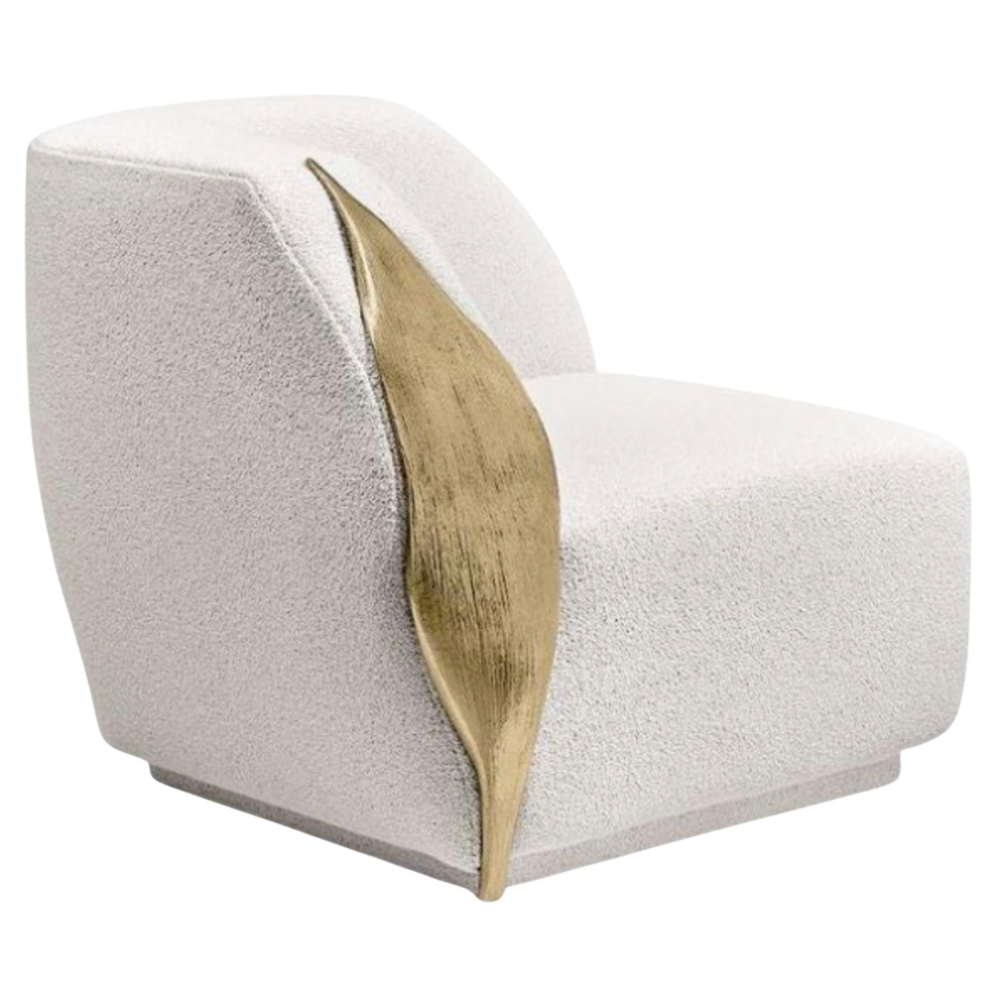 Palm Sofa — Handcrafted Modular Sofa in Polished Brass