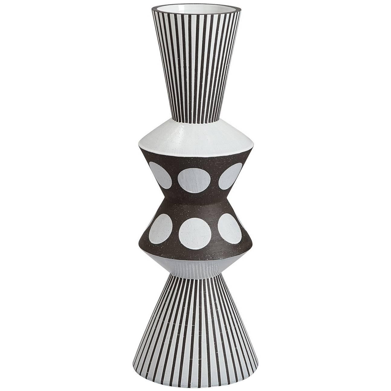 Palm Springs Giant 'Bowtie' Stoneware Vase