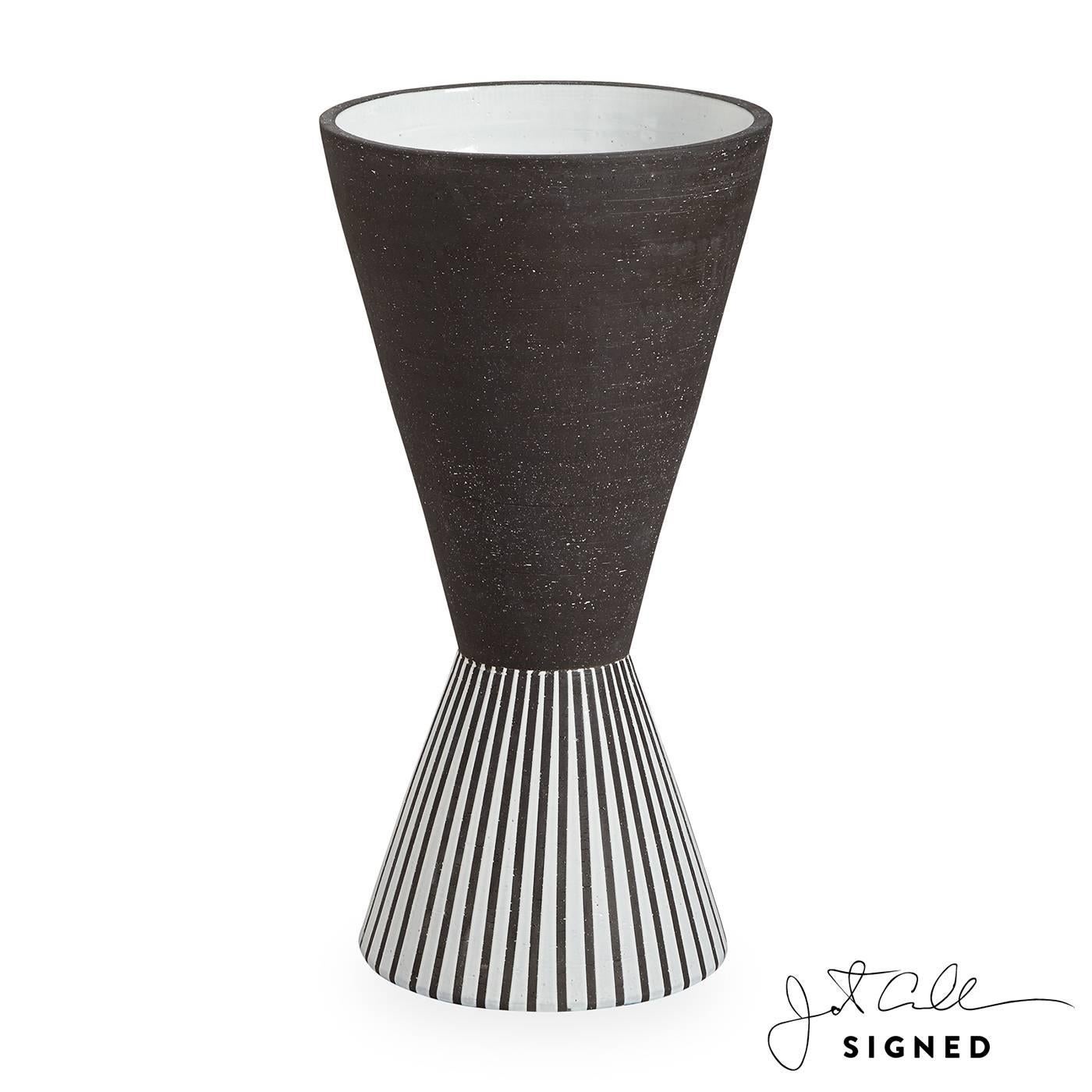 American Palm Springs Giant 'Checker' Stoneware Vase