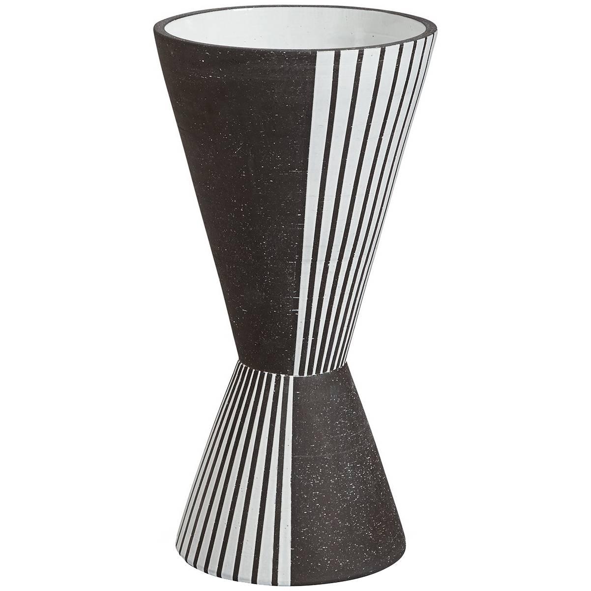 Palm Springs Giant 'Checker' Stoneware Vase