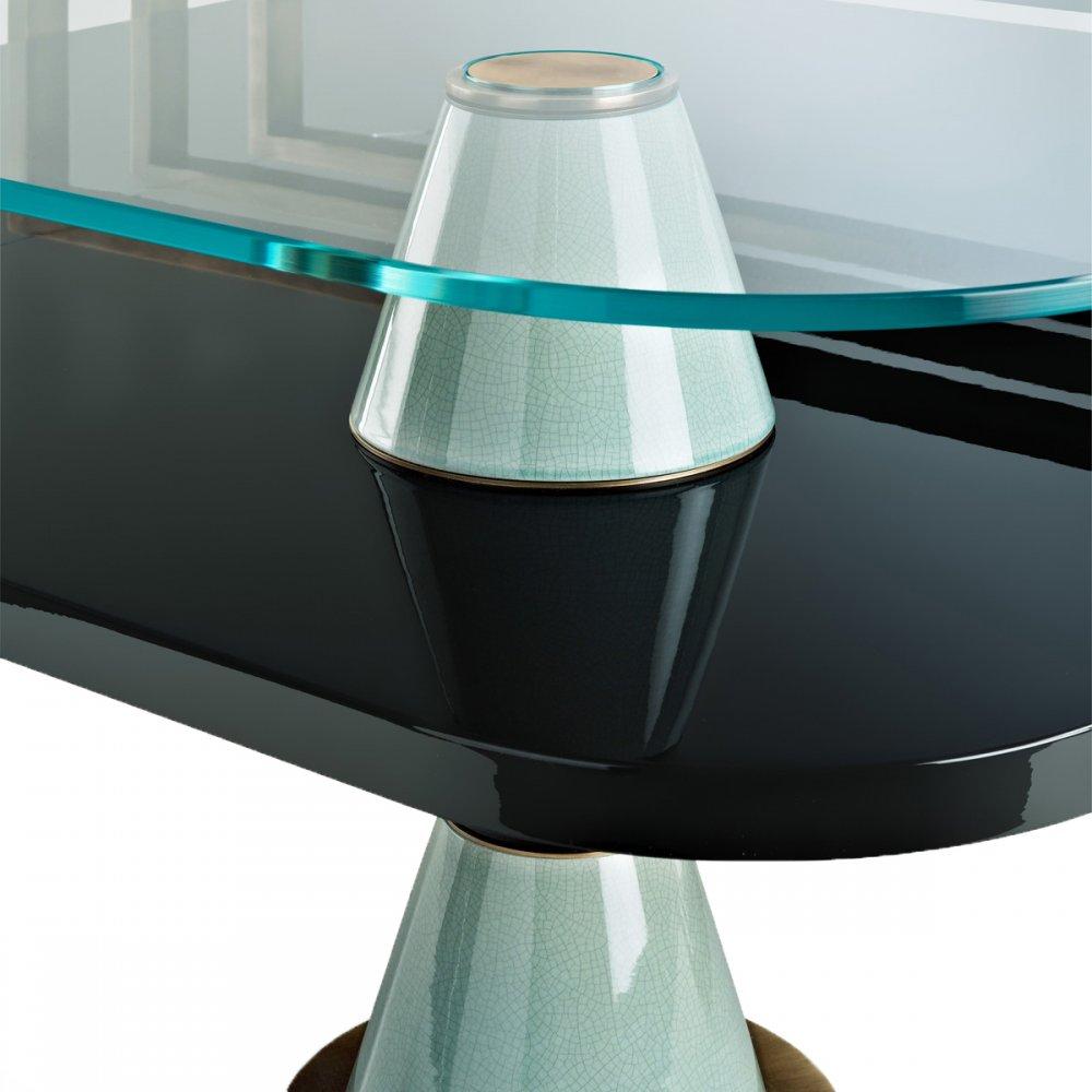 Ottone Tavolino quadrato Palm di Marioni in vendita